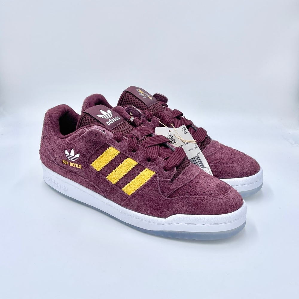 NEW Adidas NCAA Forum Low Arizona State Sun Devils Suede Shoe HQ7480 Men’s 9.5